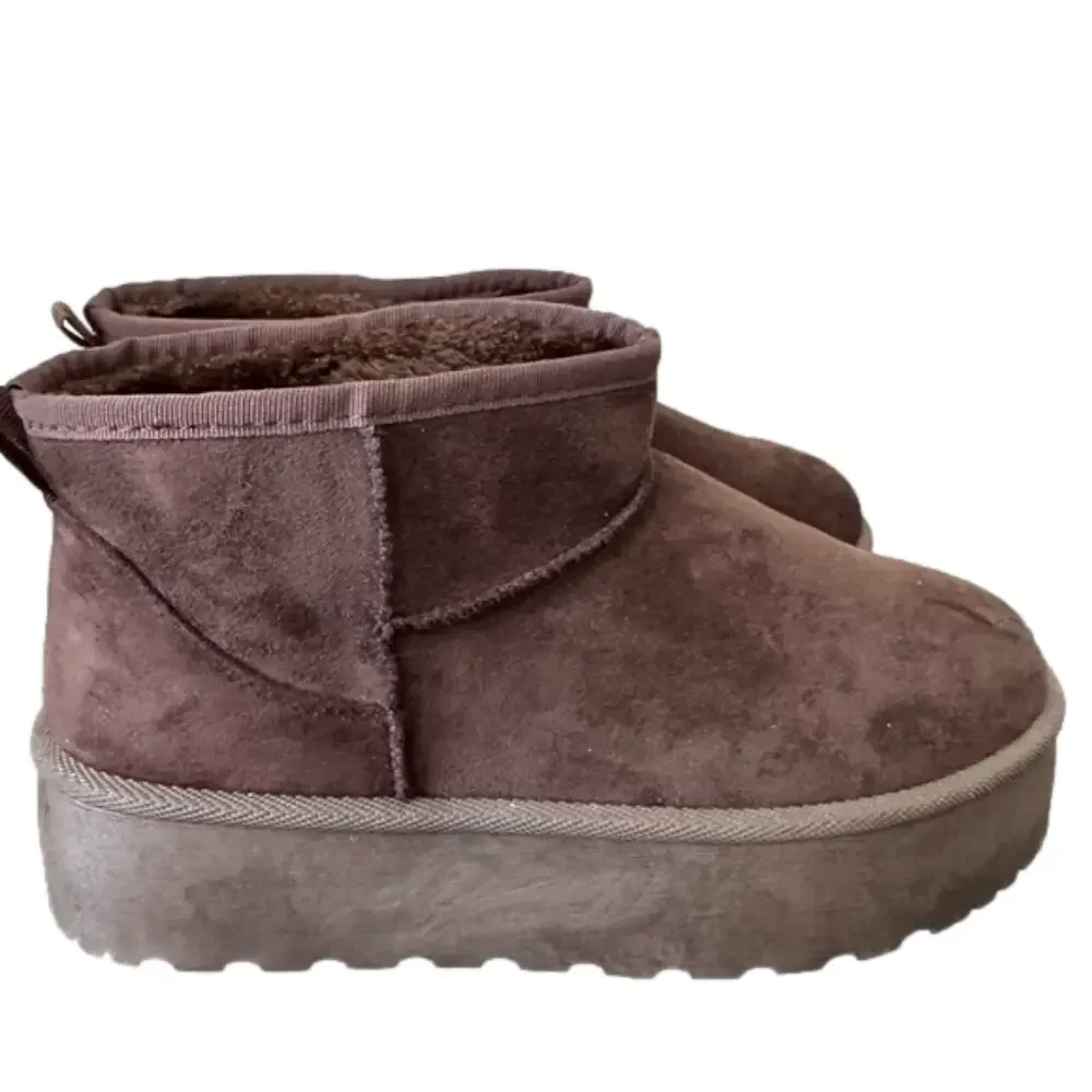 Mudd Faux Fur Lined Platform Ankle Booties
